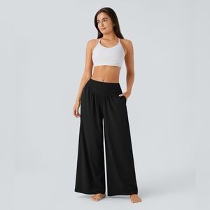 Halara | Breezeful™ High Waisted Pocket Wide Leg Quick Dry Yoga Pants